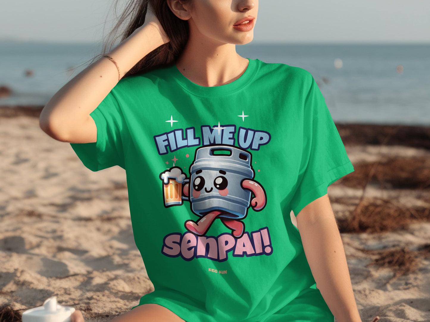 Fill Me Up Senpai Cute Graphic Tee product type