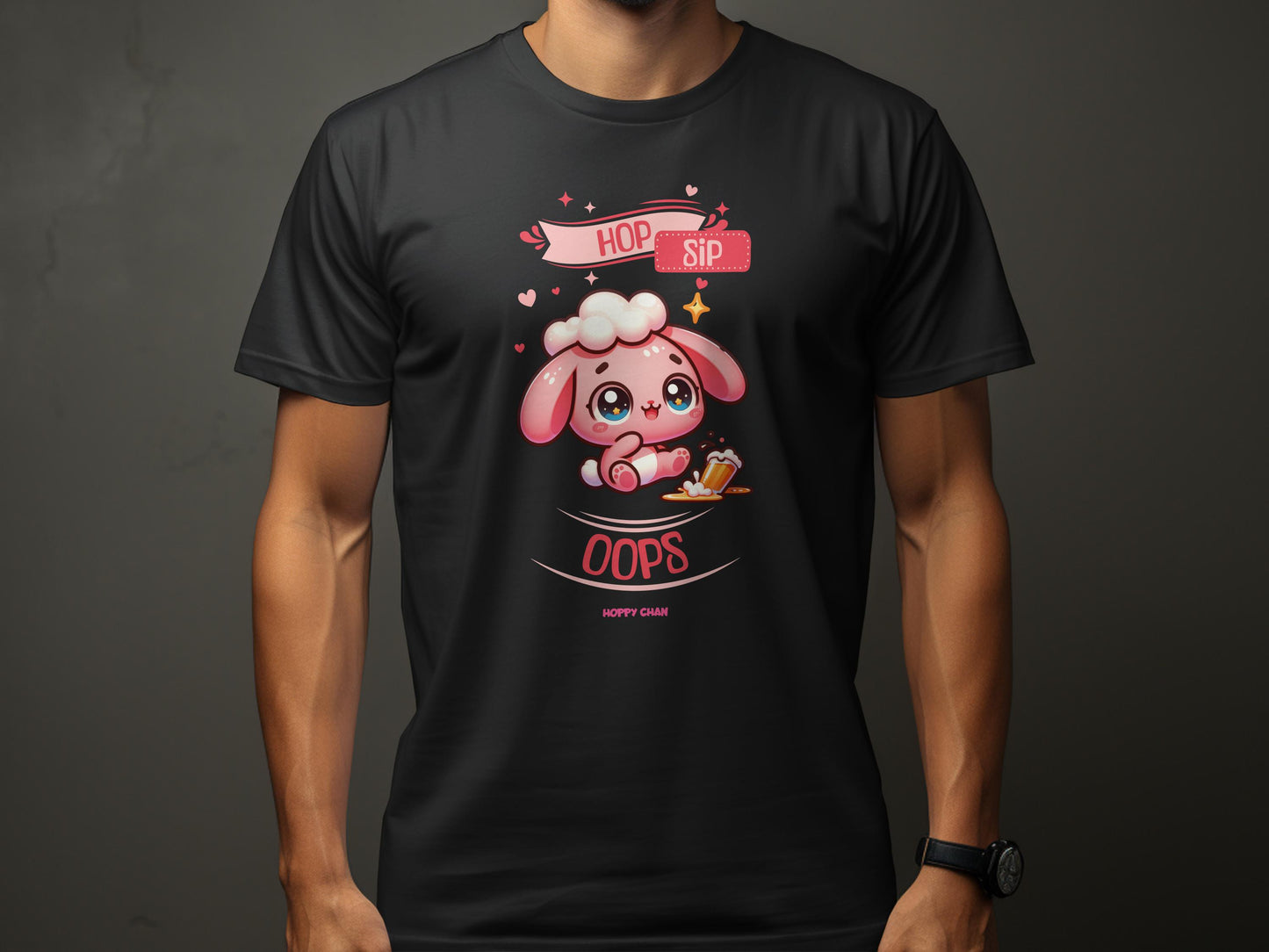 Cute Bunny Cartoon Character Printed T-Shirt product