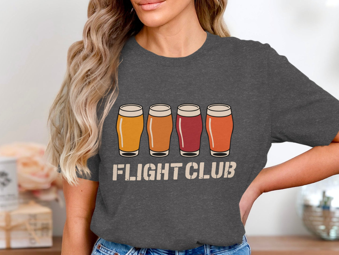 FLIGHT CLUB Colorful Beer Glasses Graphic Tee product