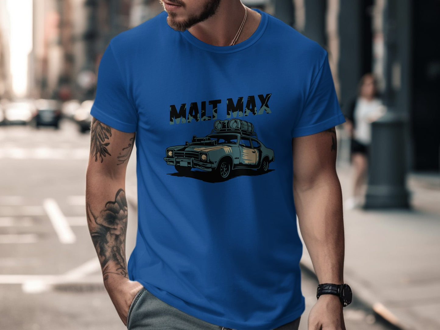 Malt Max Blue Graphic Tee T-shirt product