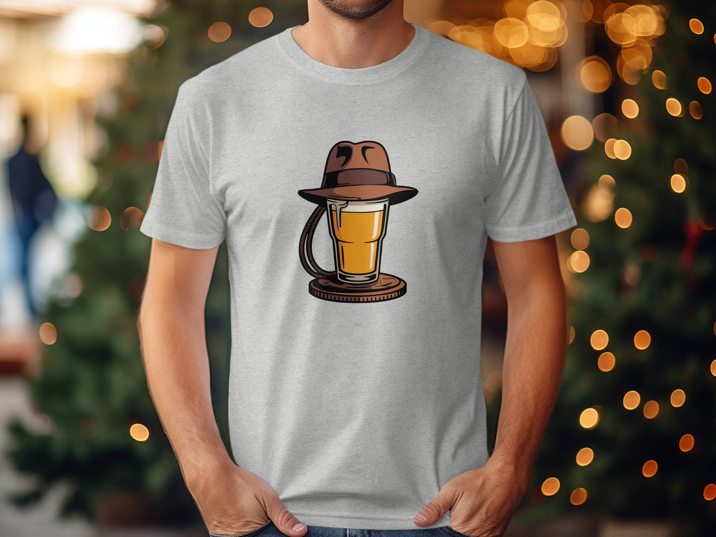 Beer Mug with Hat Funny Graphic Tee product