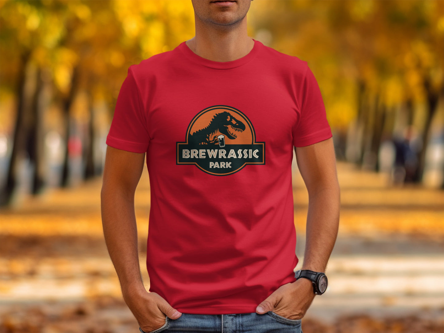 Brewrassic Park Dinosaur Graphic T-Shirt product type