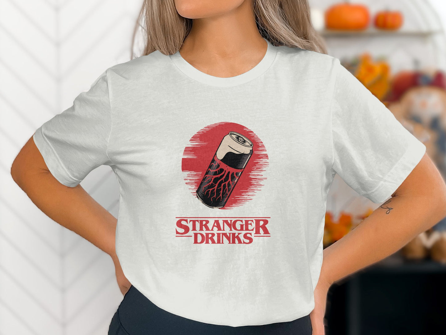 Stranger Drinks Beverage Can Graphic T-shirt product
