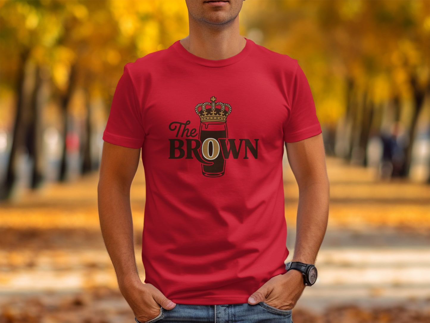 The Brown Crown Graphic Design Classic Red T-Shirt product