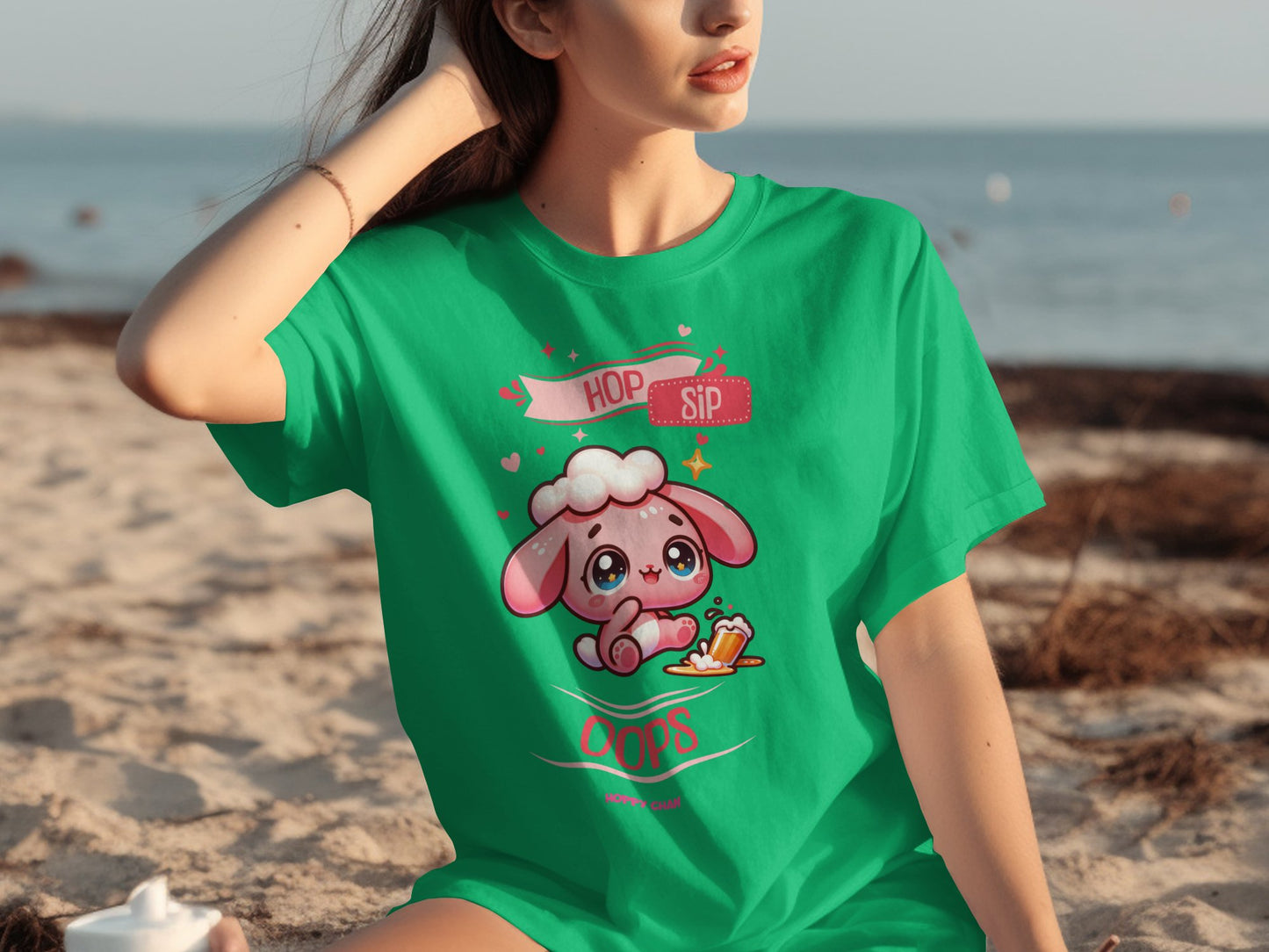 Cute Bunny Drinking Carrot Juice T-shirt product