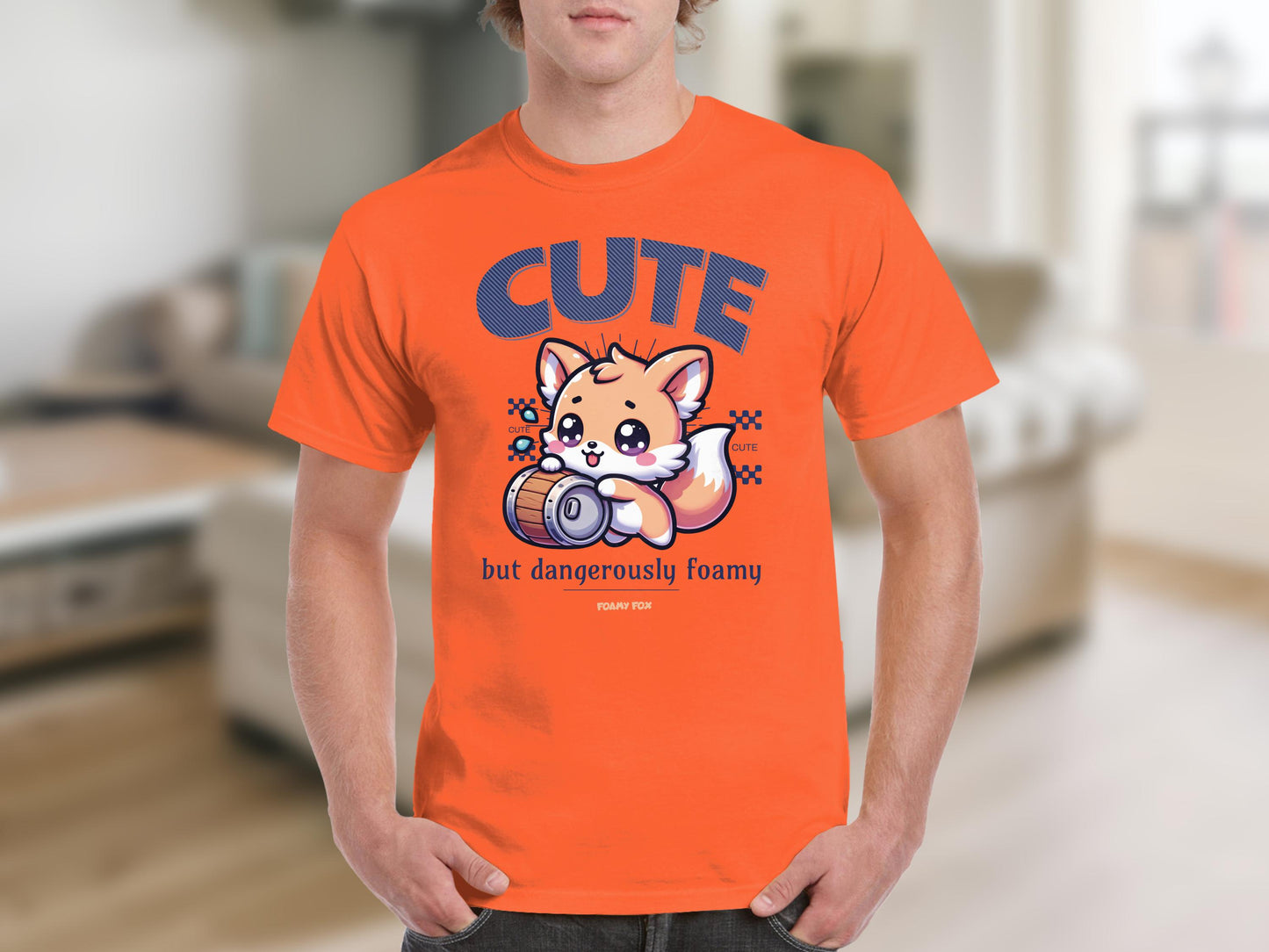 Cute Fox Dangerous and Foamy Design T-Shirt product