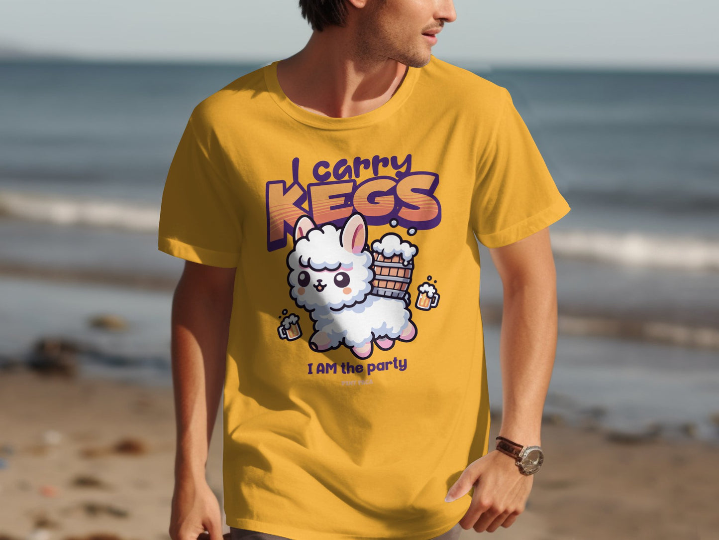 I Carry Kegs I Am The Party Yellow T Shirt product