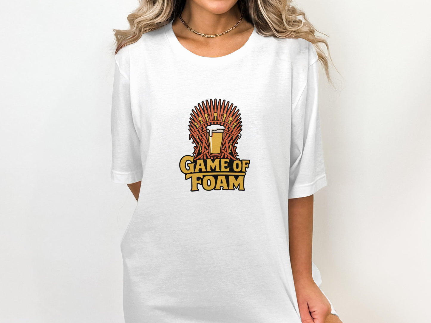 Game of Foam Graphic White T-shirt product