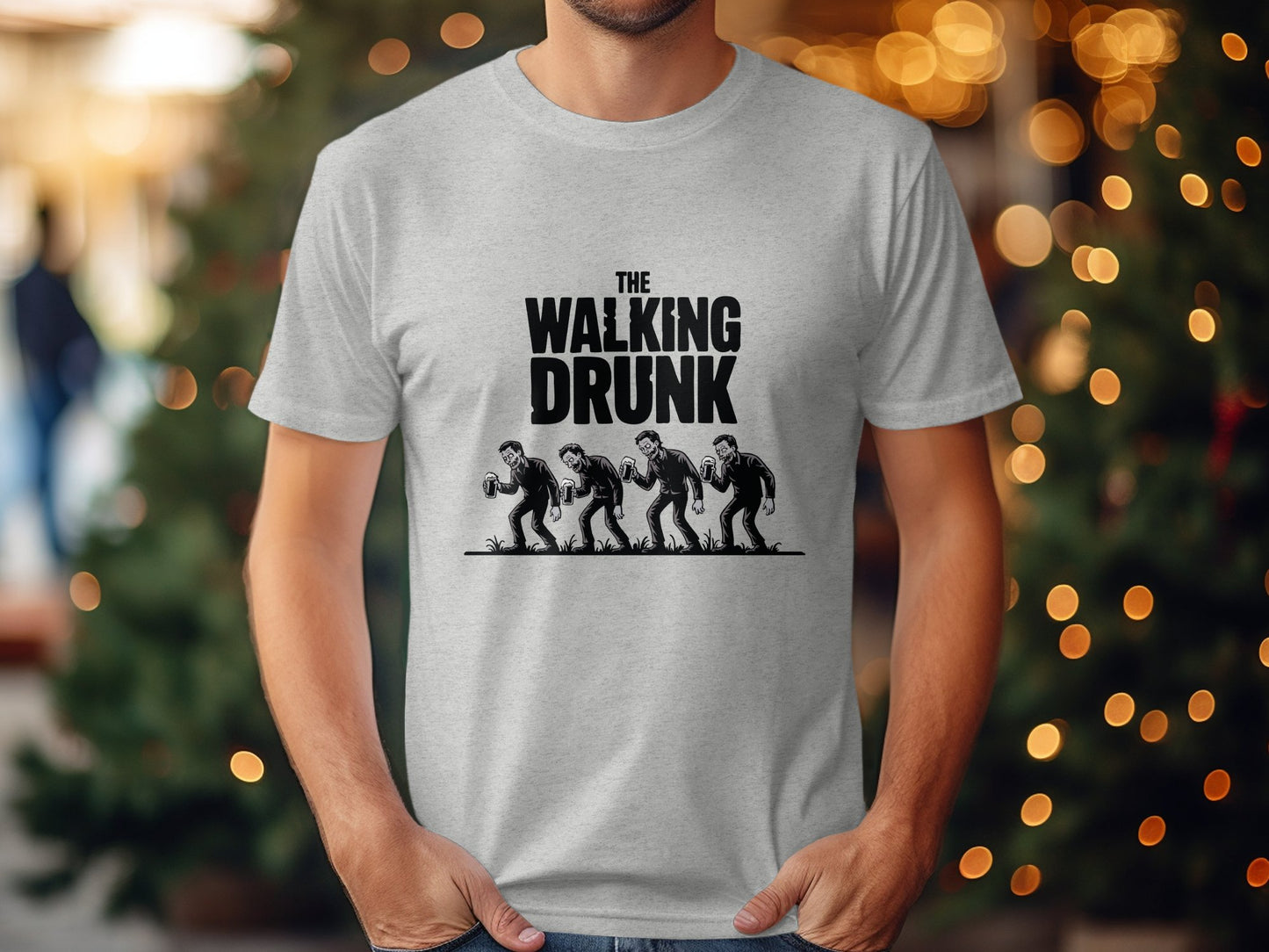 The Walking Drunk Humorous Graphic Tee product