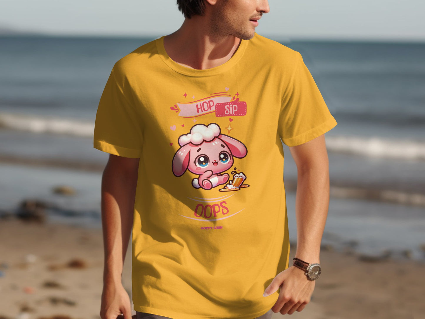 Casual Cute Cartoon Bunny T-shirt Fashionable Graphic Product