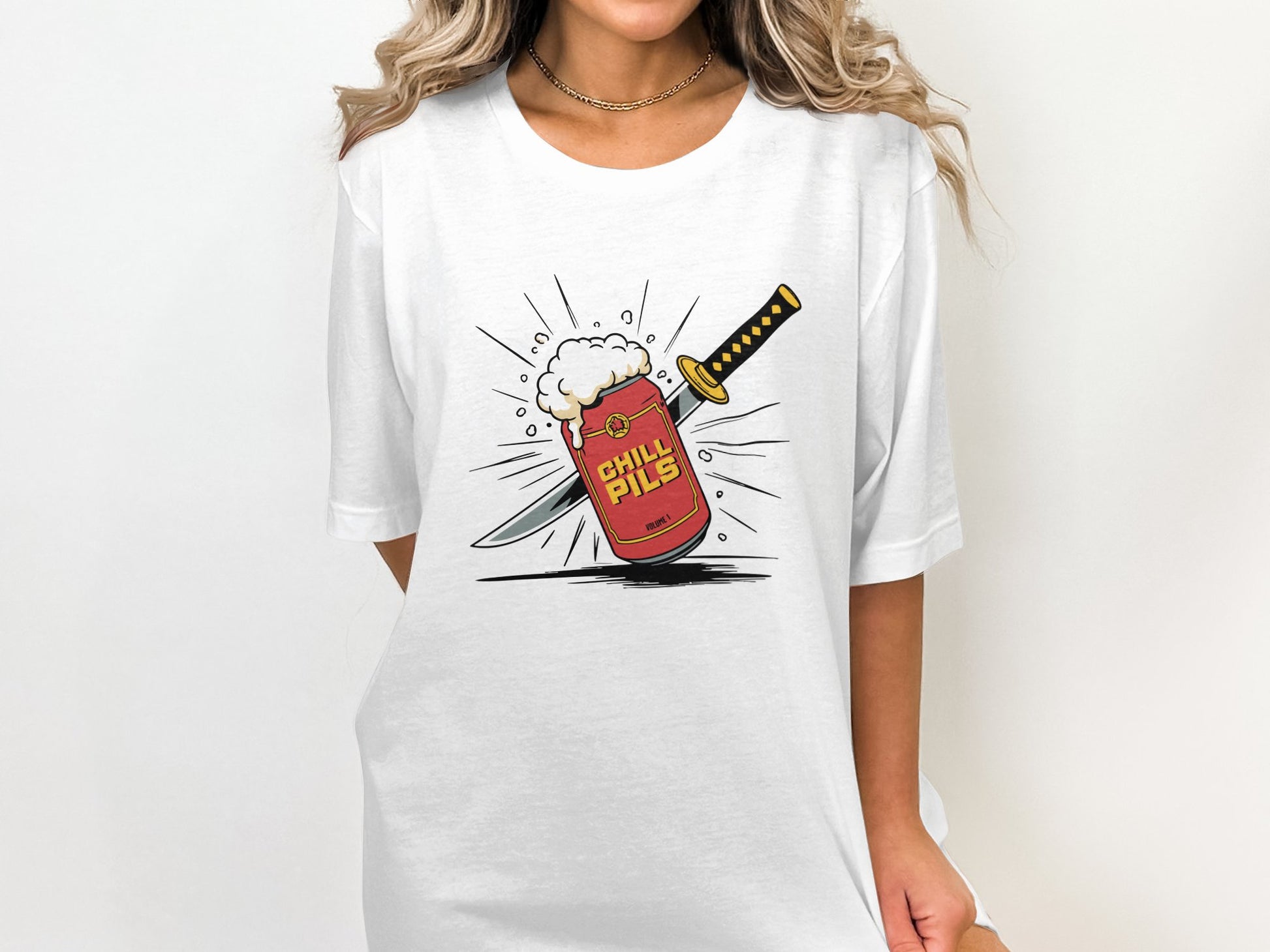 Chill Pills Graphic Tee Funny Illustration T-shirt product