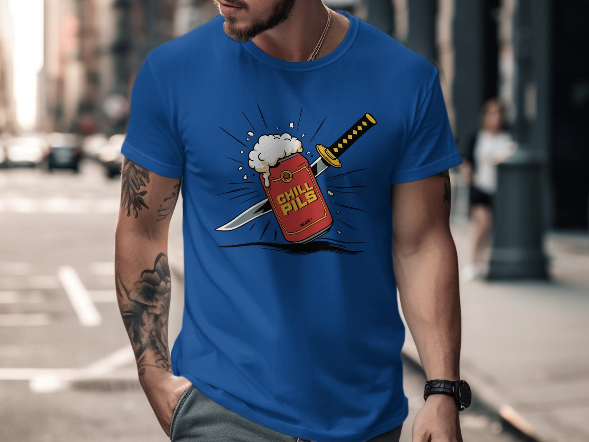 Chill Crash Graphic T-Shirt for Men product type