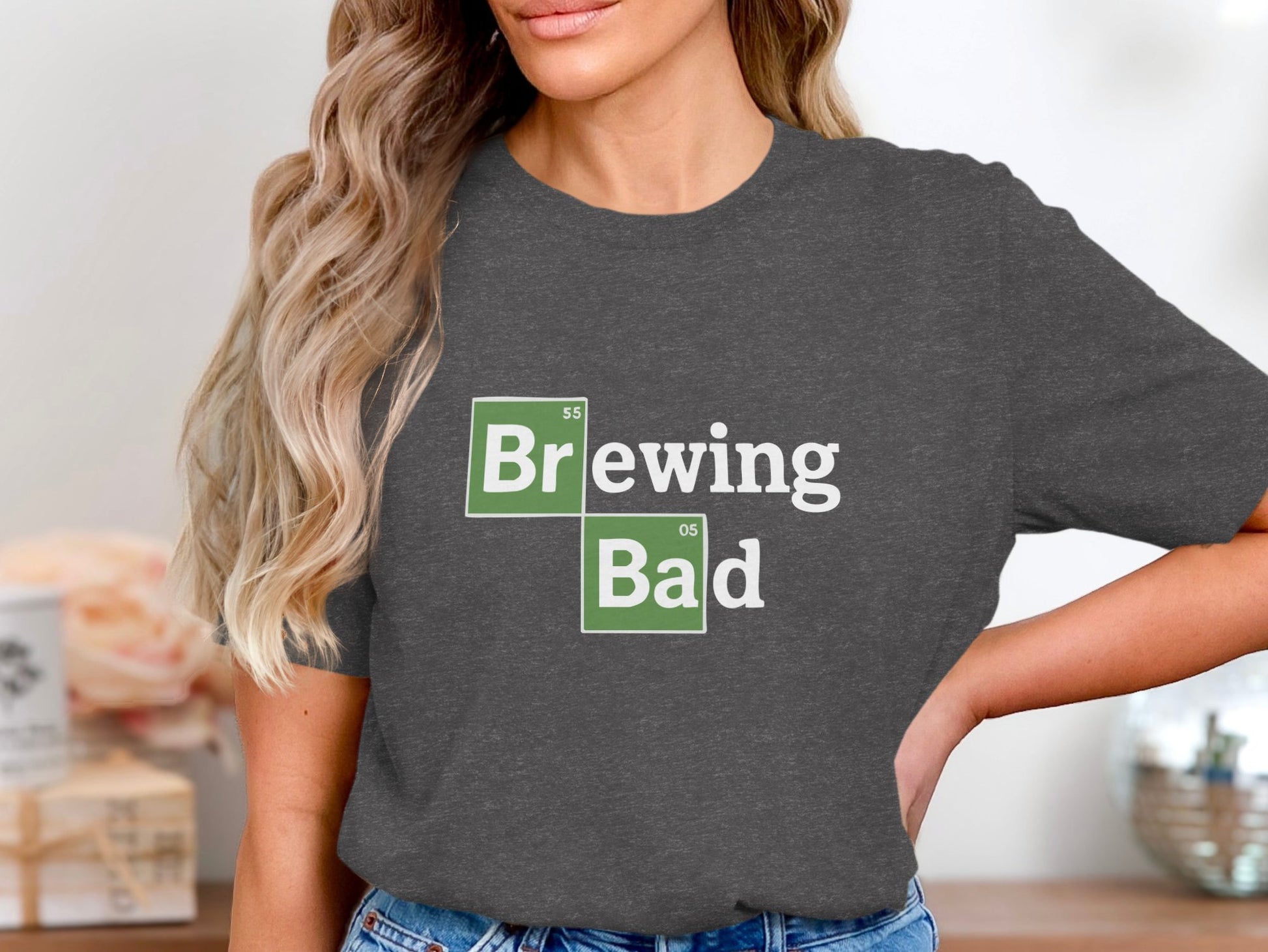Stylish Brewing Bad Themed Grey T-Shirt product