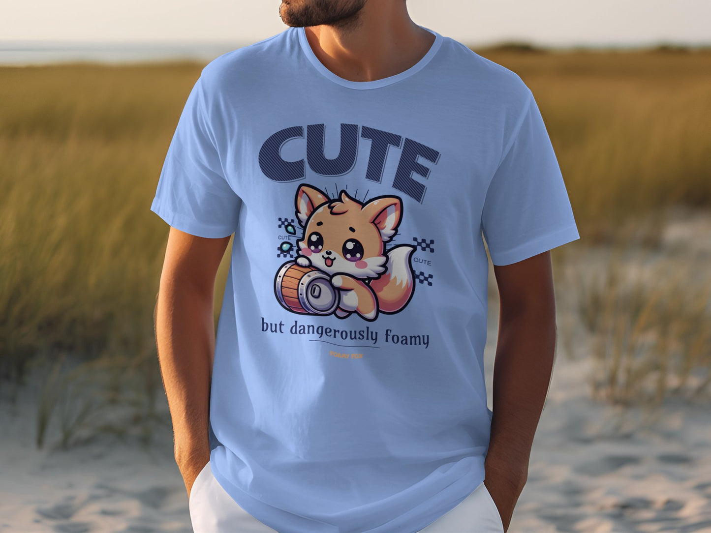 Cute but dangerously foamy t-shirt product