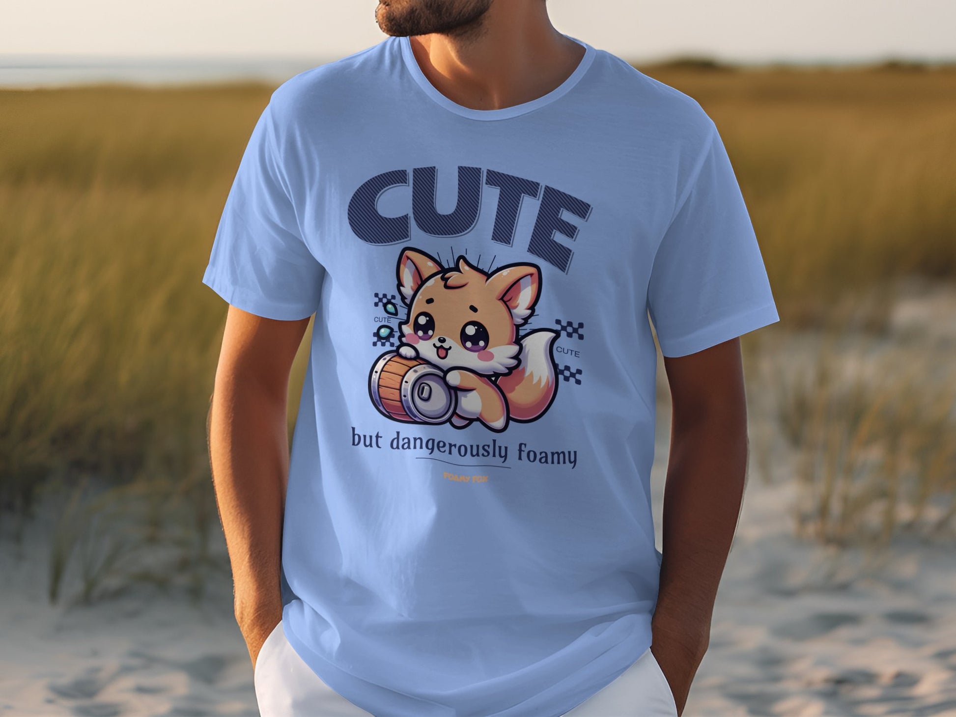 Cute but dangerously foamy t-shirt product
