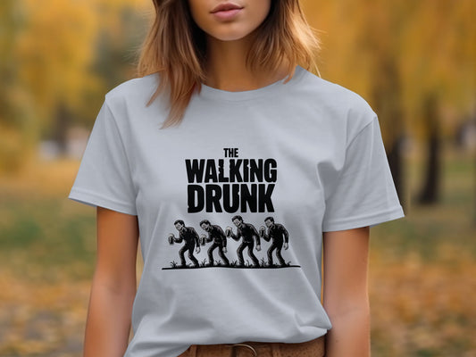 The Walking Drunk Funny Phrase Graphic T-shirt product type
