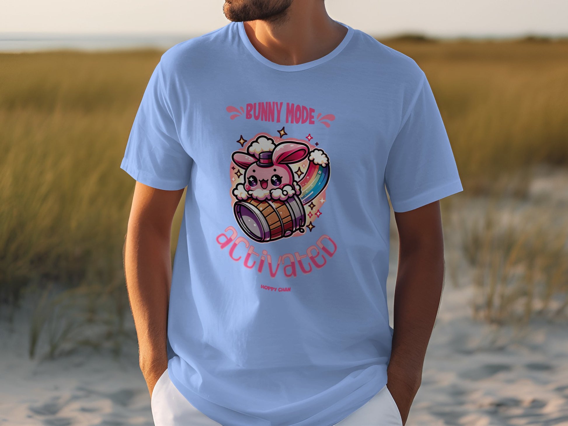 Bunny Mode Activated Colorful T-shirt product type