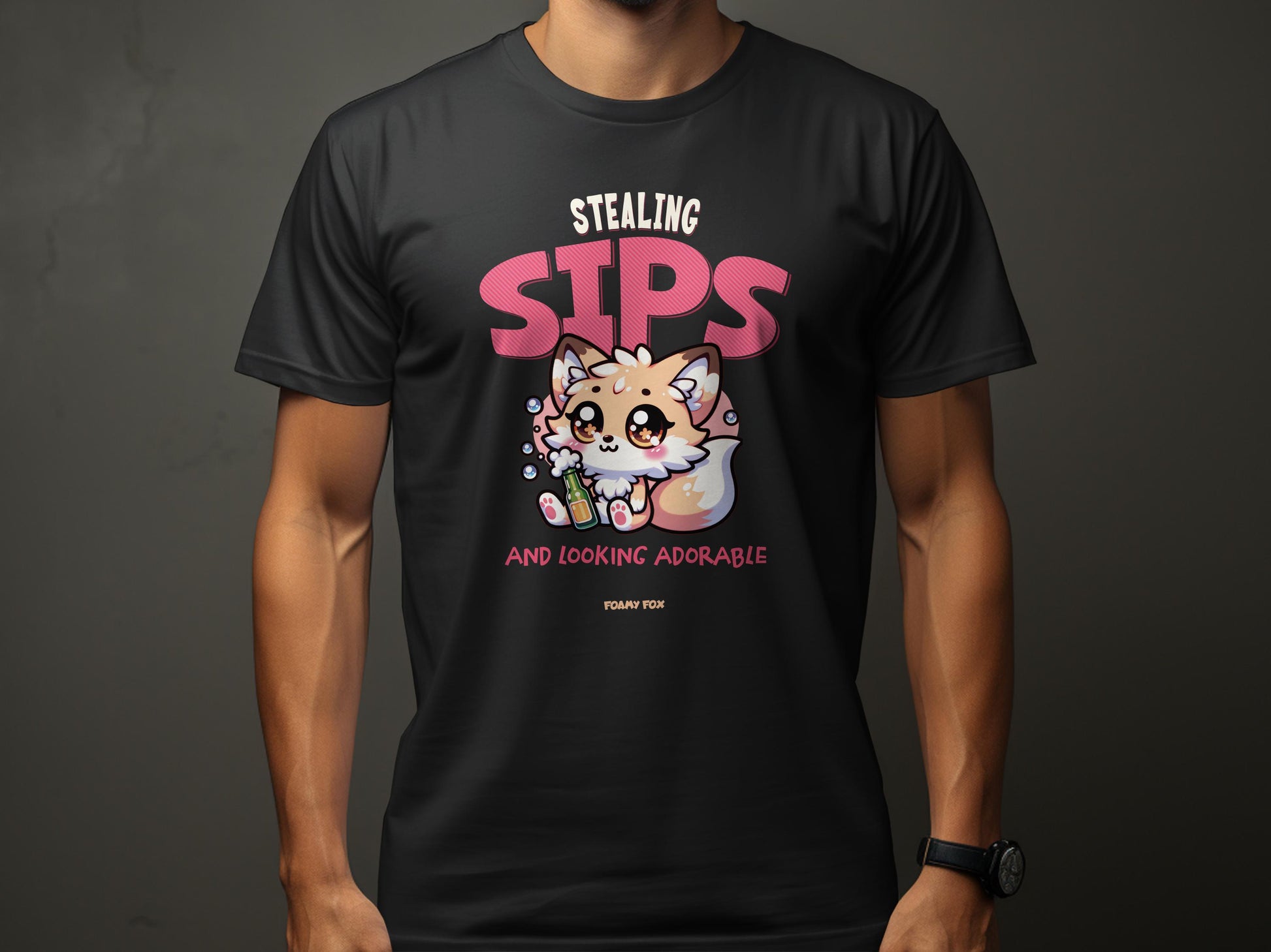 Stealing Sips and Looking Adorable T-Shirt product