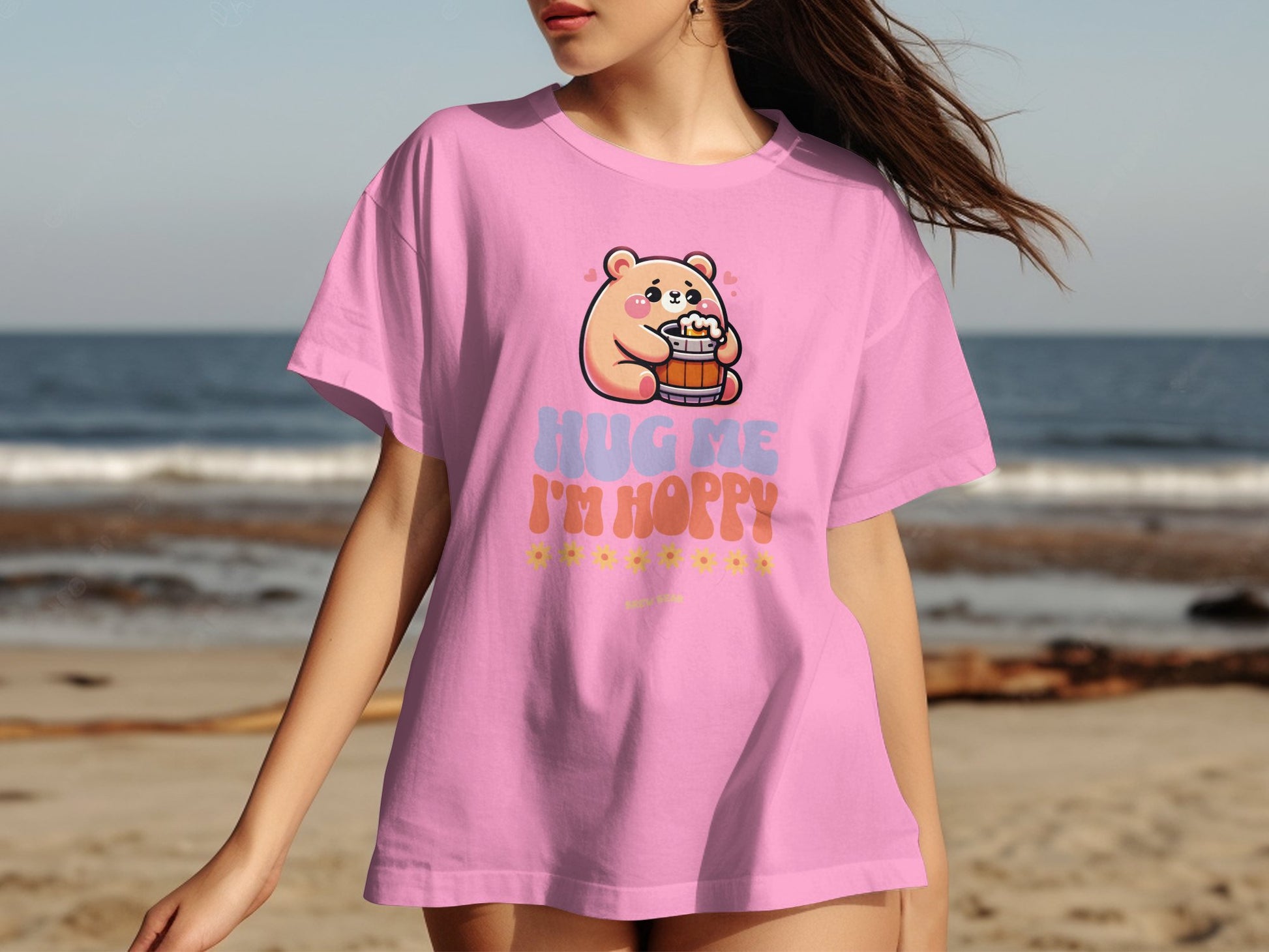 Adorable Hug Me I'm Hoppy Bear Graphic Tee product