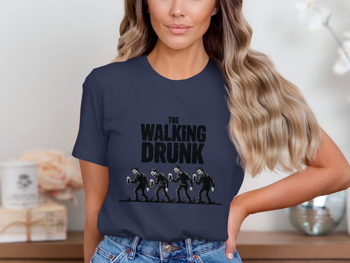 The Walking Drunk Novelty Graphic Tee product