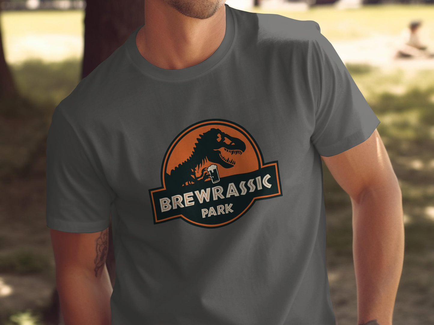 Brewrassic Park Graphic Dinosaur T-Shirt product type