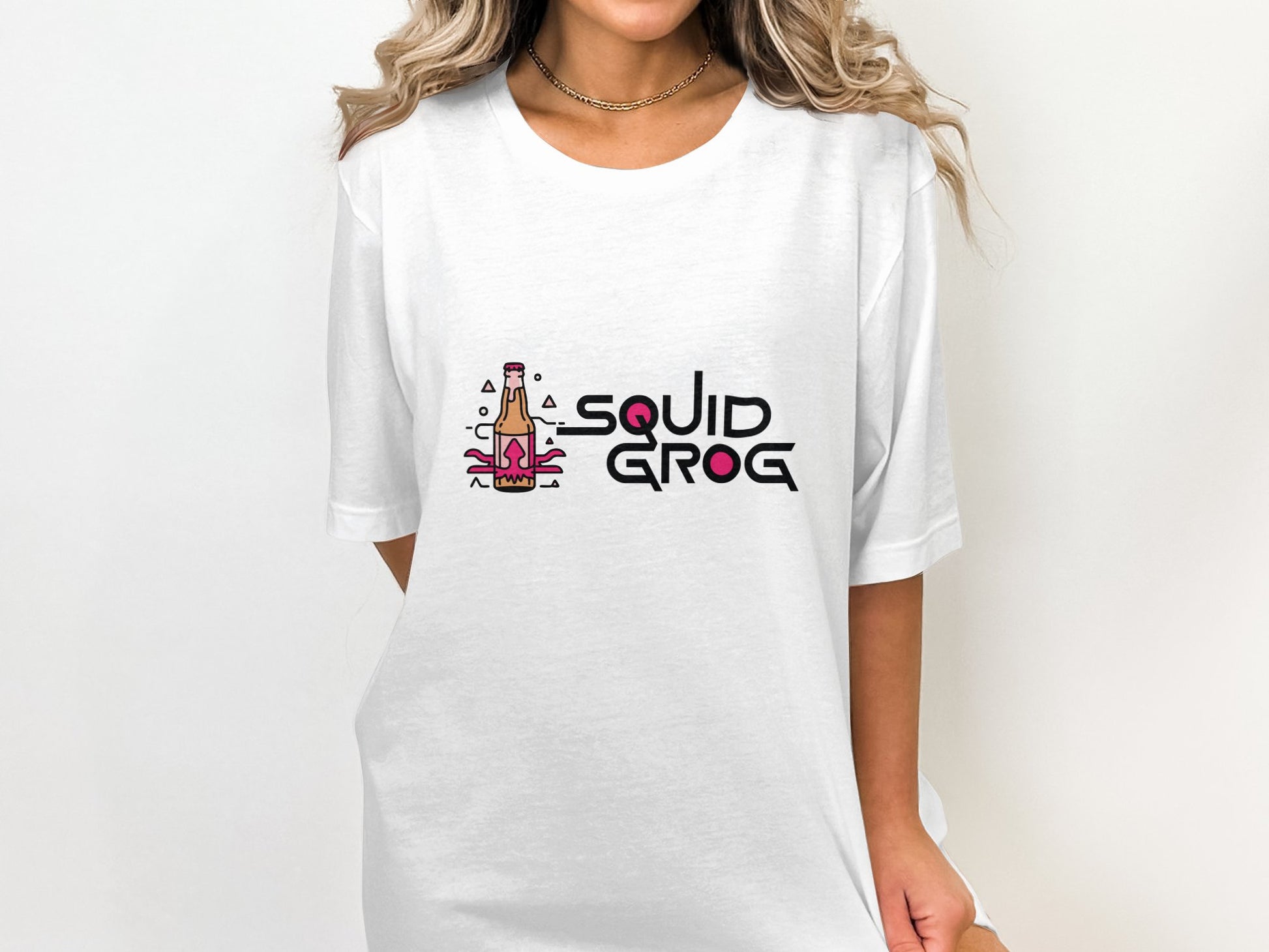 Squid Grog Unique Bold Design Graphic Print product type