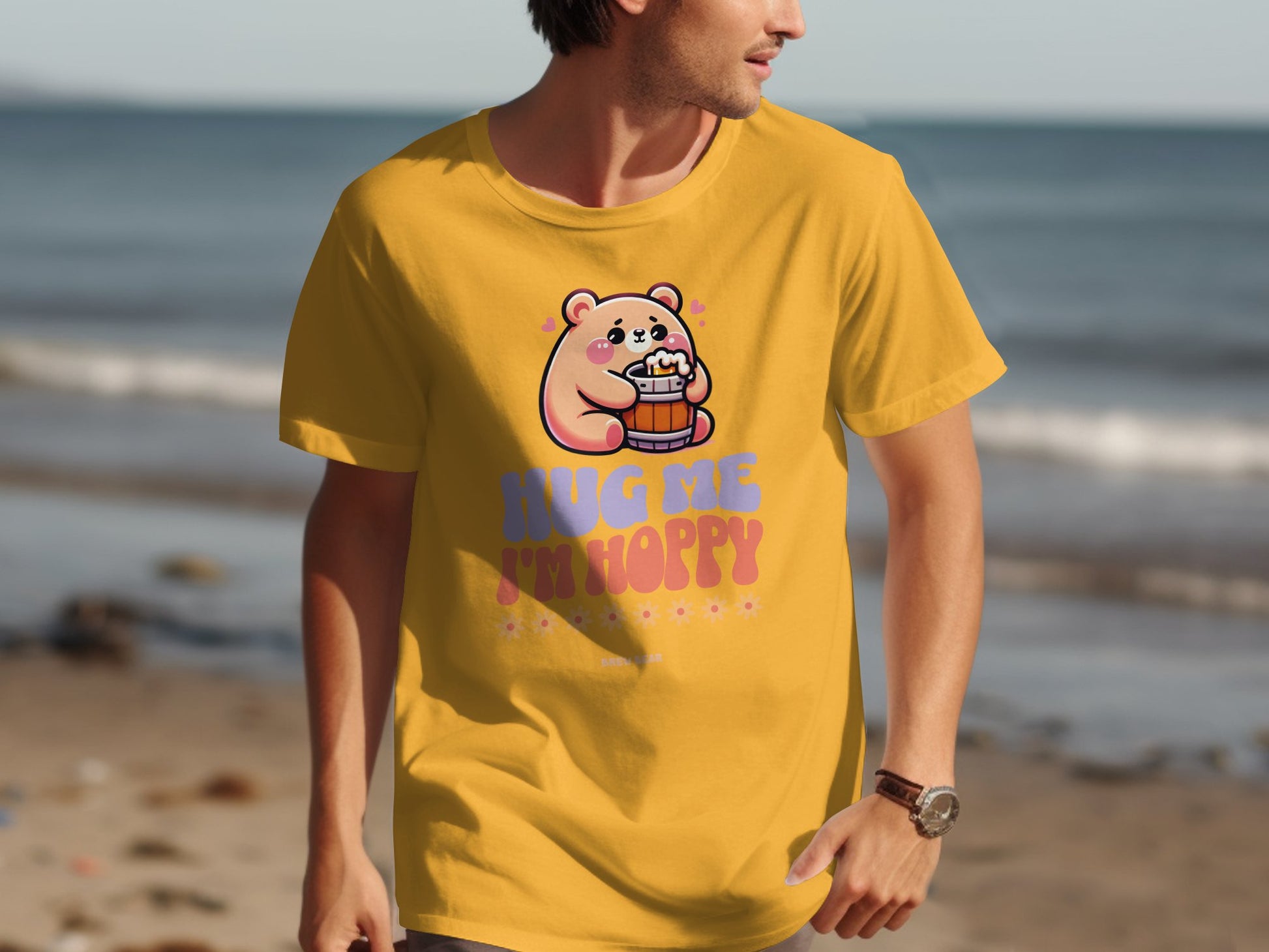 Hug Me I'm Hoppy Bear Graphic T-Shirt product type