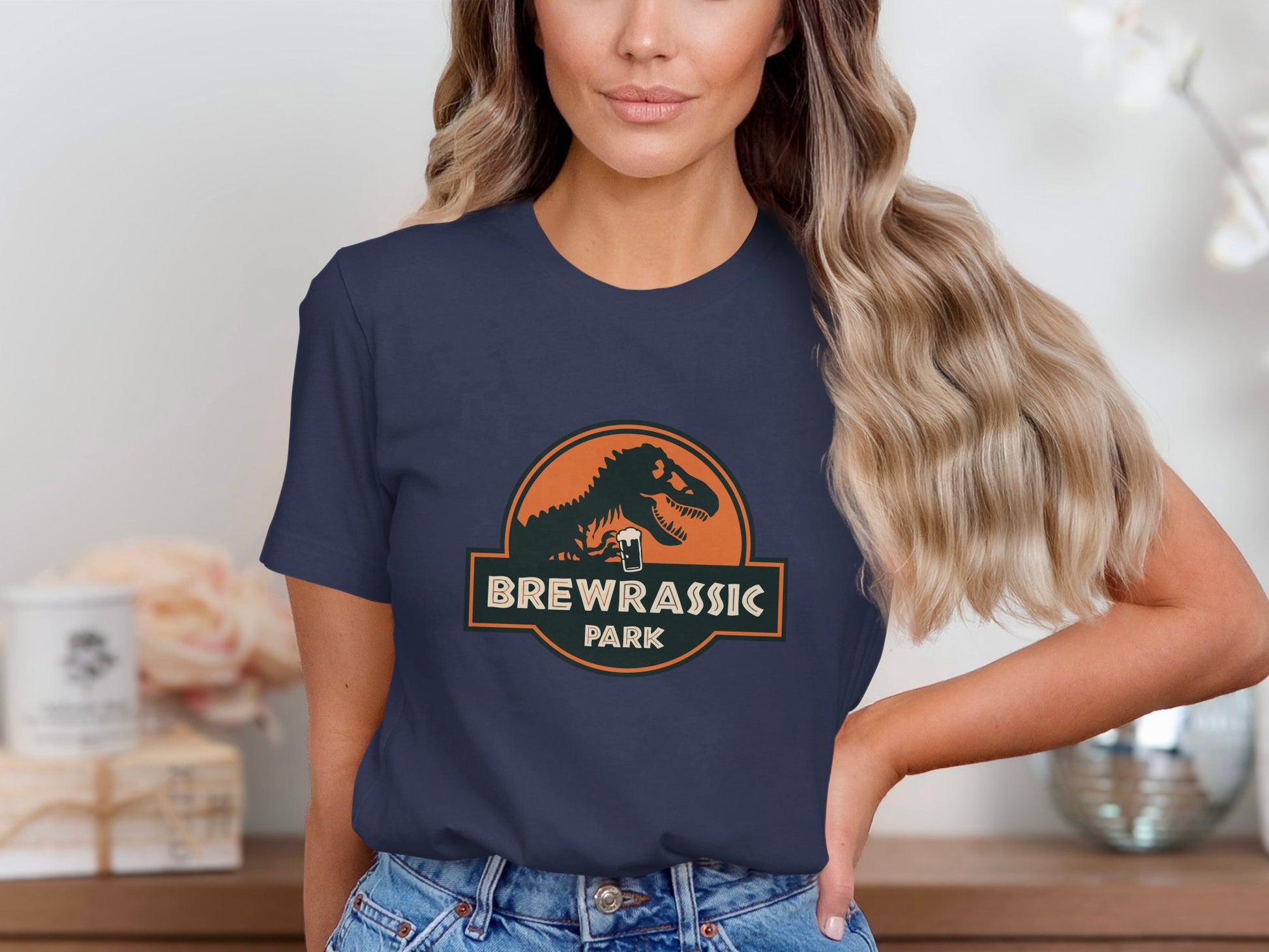 Brewrassic Park T-Shirt Retro Dinosaur Product