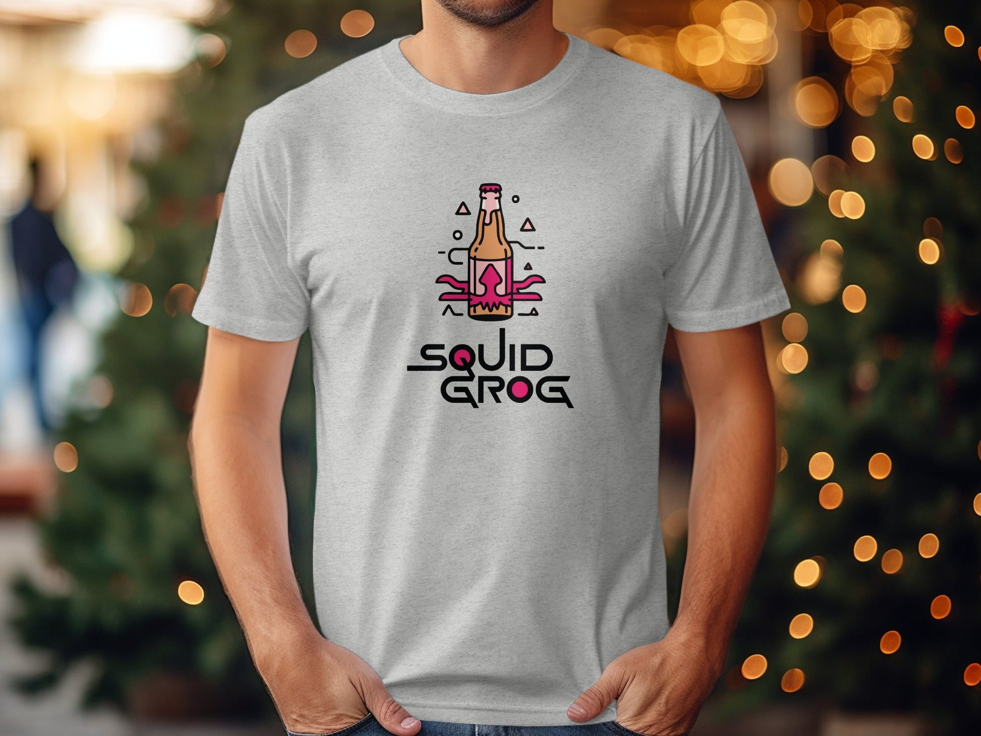Unique Squid Design Graphic Tee Shirt product