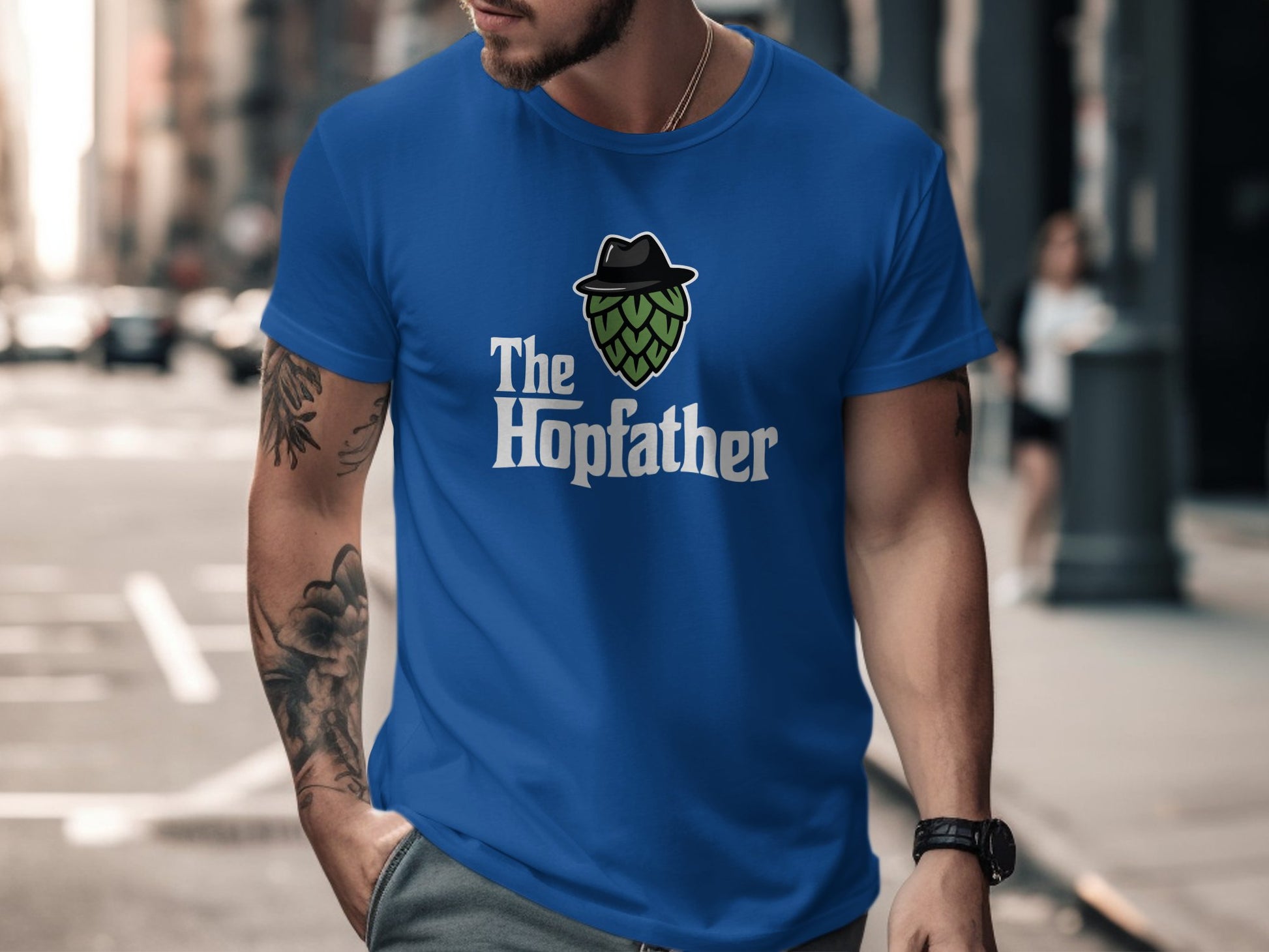 The Hopfather Graphic Tee Mens Stylish Streetwear product type
