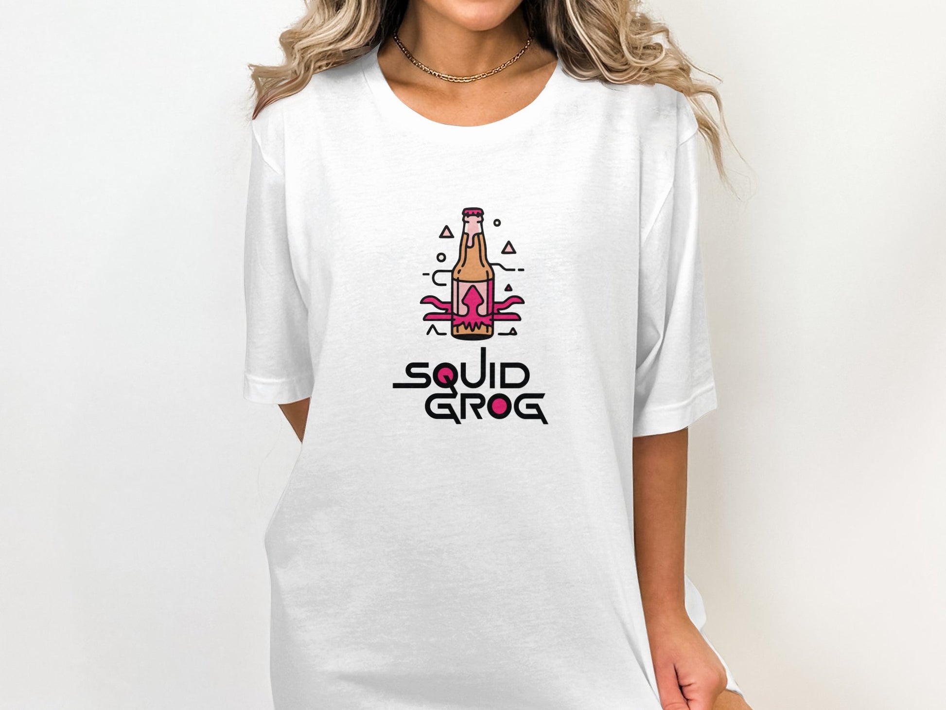 Squid Grog Logo Graphic Print Design T-Shirt product