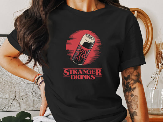 Stranger Drinks Graphic T-Shirt Unique Design Product