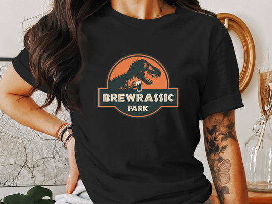 Brewrassic Park with Dinosaur Graphic T-shirt product